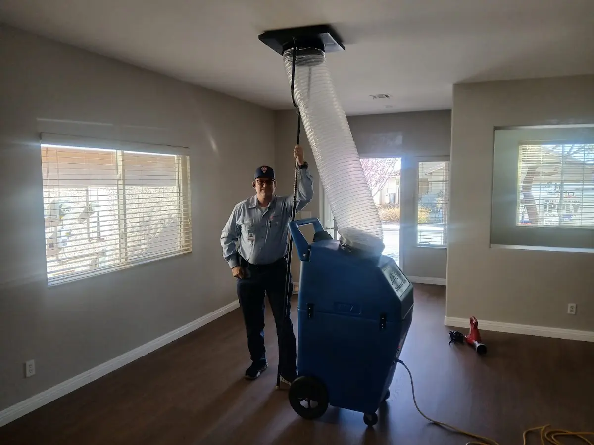 Professional Dryer Vent Cleaning work inside a Two Rivers home